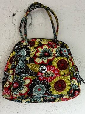 Floral Quilted Tote Bag - Multicolor